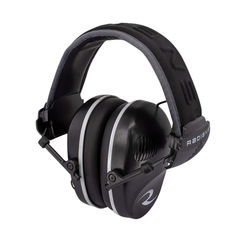 Radians R3200ECS R-3200 Dual Mic Electronic Muff 23 dB Over the Head Black/Gray Adult 1 Pair