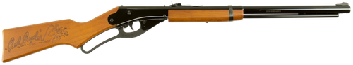Daisy 991938803 Red Ryder Youth Spring Piston 177 650rd Reservoir Smooth Bore Steel Barrel, Black Receiver, Blade & Ramped Front/Fixed Open Rear Sights, Hardwood Stock, Crossbolt Trigger Block Safety