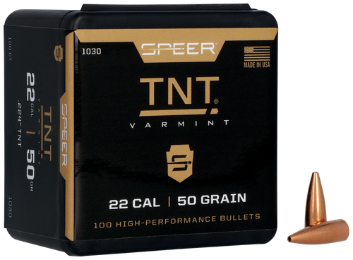 Speer 1030 TNT  22Cal 50gr Jacketed Hollow Point 100 Per Box/5 Case