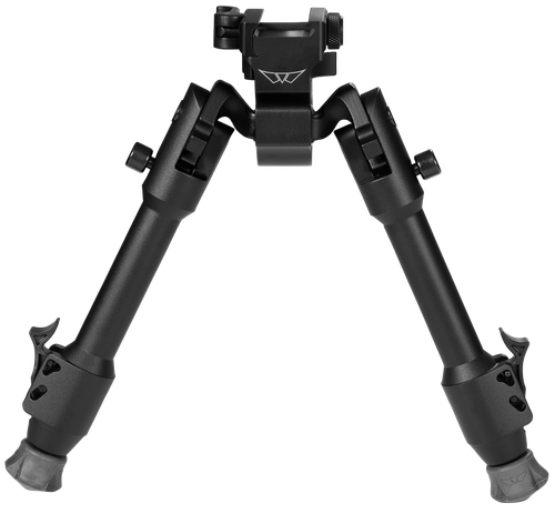 Warne 7901M Skyline Precision Bipod  made of Matte Black Aluminum with Picatinny Rail Attachment Type, Rapid Leg Deployment, 22 Degree Cant, 44 Degree Pan & 6.90-9.10" Vertical Adjustment