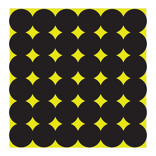 Birchwood Casey 34115 Shoot-N-C Pasters Black Adhesive Paper 1" 12 PK