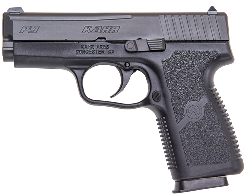 Kahr Arms KP9094N P *CA Compliant 9mm Luger Caliber with 3.60" Barrel, 7+1 Capacity, Black Finish Frame, Serrated Matte Black Stainless Steel Slide, Polymer Grip & TruGlo Night Sigts