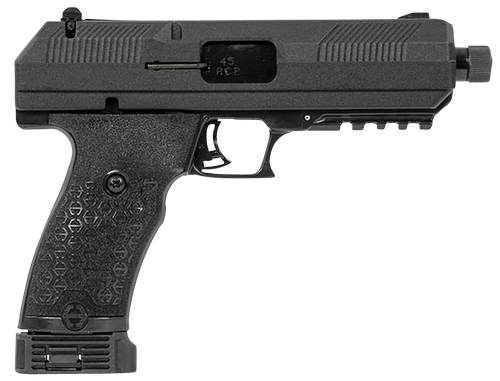 Hi-Point JHP45G2 JHP Gen2 45 ACP 9+1 4.50" Black Steel Threaded Barrel, Black Powder Coated Serrated Steel Slide, Black Polymer Frame w/Picatinny Rail, Black Polymer Grip