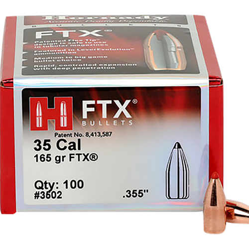 Hornady 3502 FTX  35 Cal .355 165 gr Flex Tip eXpanding 100 Per Box/ 15 Case