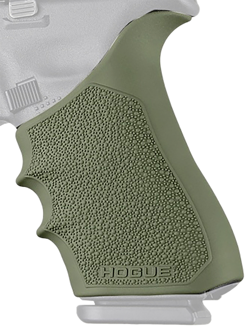 Hogue 17021 Grip Sleeve Handall Beavertail OD Green Rubber