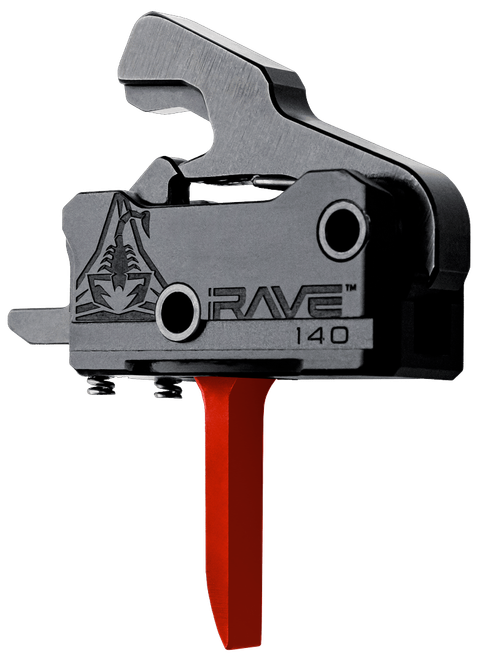 Rise Armament T017FRED RA-140 Super Sporting Black/Red Flat Fits AR-Platform