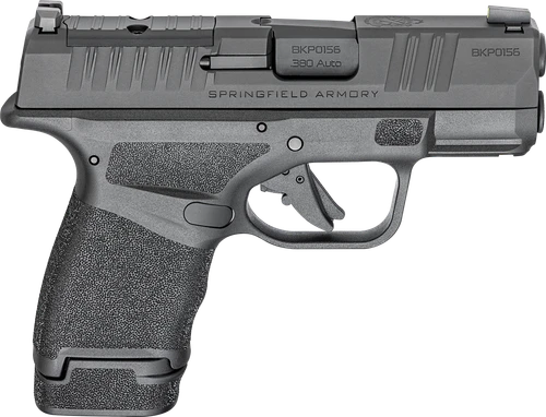 Springfield Armory HC931380BOSP Hellcat OSP Micro Compact 380 ACP 13+1 3" Black Melonite Steel Barrel & Optic Ready/Serrated Slide, Black Polymer Frame w/Accessory Rail, Adaptive Texture Grip