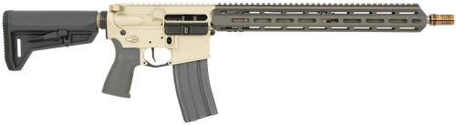 Q LLC SW55616INRIFLE Sugar Weasel  5.56x45mm NATO 30+1 16", FDE Rec, Gray Furniture, Magpul SL-K Stock, Cherry Bomb Muzzle Brake, Ambi Safety & Charging Handle