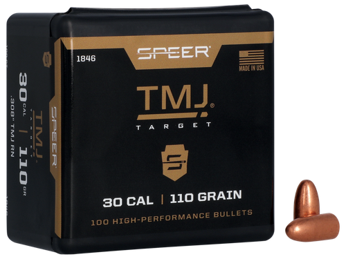 Speer 1846 TMJ  30Cal 110gr Total Metal Jacket Round Nose 100 Per Box/5 Case