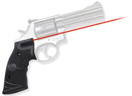 Crimson Trace 011280 Lasergrips  Fits S&W K & L Frames Square Butt, Red Laser 633nM Wavelength 5mW Output, Black Polymer