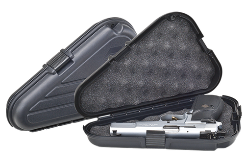 Plano 142300 Protector Pistol Case Large Black Polymer Holds Handgun