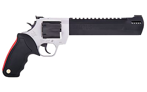 Taurus 2500105RH Raging Hunter  Large Frame 500 S&W Mag 5rd 10" Matte Black Ported/Target Crown Barrel, Matte Black Cylinder, Matte Stainless Steel Frame, Black Rubber Grip