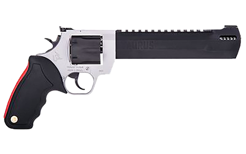Taurus 2500105RH Raging Hunter  Large Frame 500 S&W Mag 5rd 10" Matte Black Ported/Target Crown Barrel, Matte Black Cylinder, Matte Stainless Steel Frame, Black Rubber Grip