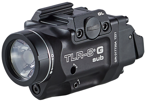Streamlight 69431 TRL-8 G Sub Gun Light with Green Laser  Black Anodized 500 Lumens White LED Glock 43X MOS/48 MOS/43X/48 with Rail
