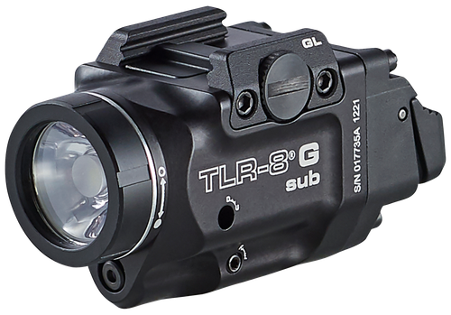 Streamlight 69431 TRL-8 G Sub Gun Light with Green Laser  Black Anodized 500 Lumens White LED Glock 43X MOS/48 MOS/43X/48 with Rail