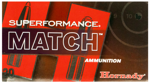 Hornady 80963 Superformance Match 308Win 168gr Extremely Low Drag Match 20 Per Box/10 Case