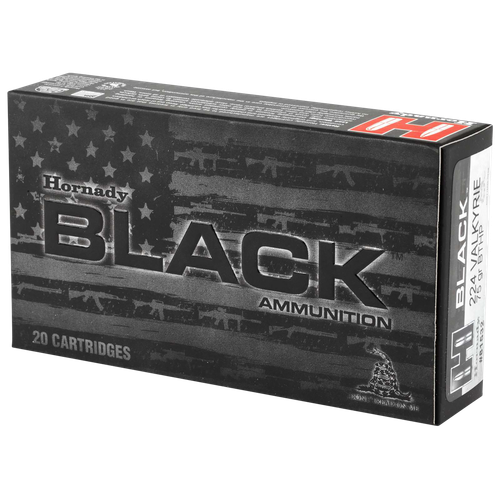 Hornady 81532 Black  224Valkyrie 75gr Boat Tail Hollow Point 20 Per Box/10 Case
