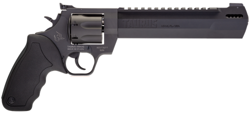 Taurus 2357081RH Raging Hunter  357 Mag 7rd 8.37" Matte Black Oxide Steel Black Rubber with Integrated Red Cushion Insert Grip