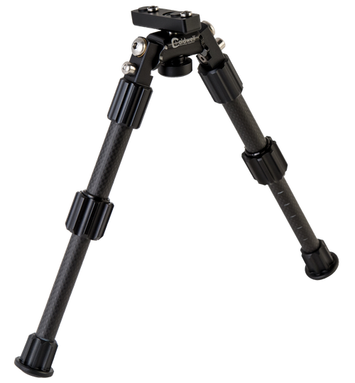 Caldwell 1081953 Accumax Premium M-Lok/Key Mod Bipod 6-9" Black Carbon Fiber