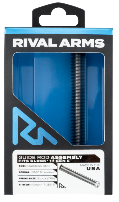 Rival Arms RA50G121S Guide Rod Assembly  Silver Stainless Steel for Glock 17 Gen5