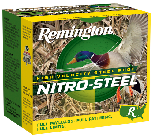 Remington Ammunition 20769 Nitro-Steel High Velocity 20Gauge 3" 1oz 4Shot 25 Per Box/10 Case