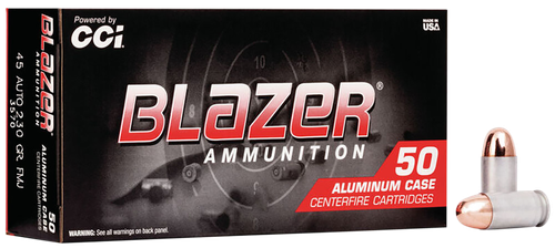 CCI 3570 Blazer Handgun 45ACP 230gr Full Metal Jacket 50 Per Box/20 Case