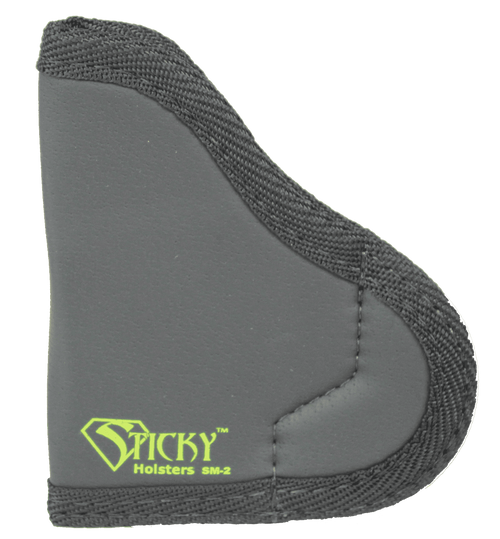 Sticky Holsters SM2 SM-2  IWB Size 2 Black/Green Latex Free Rubber Fits Ruger LCP/.380 Semi-Auto/Taurus P238 Fits Up To 2.50" Barrel Ambidextrous