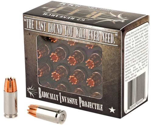 G2 Research G00000 R.I.P  9mmLuger 92gr Fracturing Hollow Point 20 Per Box/25 Case