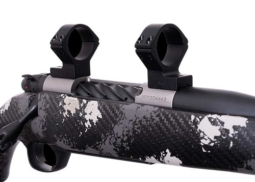 Weatherby W740705 Scope Mount/Ring Combo  Matte Black Alloy 30mm Tube Weatherby Mark V Medium Rings Magnum 9-Lug Action