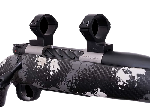 Weatherby W740705 Scope Mount/Ring Combo  Matte Black Alloy 30mm Tube Weatherby Mark V Medium Rings Magnum 9-Lug Action