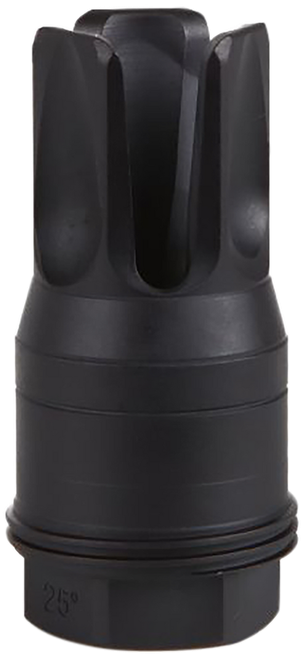 Sig Sauer SL55612X2825DEGF Clutch-Lok QD Flash Hider Black Stainless Steel with 1/2"x28 tpi 2.10" OAL for 5.56mm Sig Taper Lok Barrels