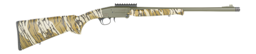 Charles Daly 930426 101  Compact 20 Gauge Break Open 3" 1rd Black Steel Single Shot Barrel & Receiver w/Picatinny Rail, Fixed Mossy Oak Bottomland Synthetic Stock, Beretta Benelli Mobil Choke System