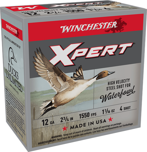 Winchester Ammo WEX124 Super X Xpert High Velocity 12Gauge 2.75" 1 1/16oz 4Shot 25 Per Box/10 Case