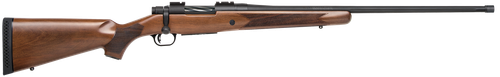 Mossberg 28239 Patriot  Full Size 7mm PRC 3+1 24" Matte Blued Fluted Threaded Barrel, Drilled & Tapped Matte Blued Stainless Steel Receiver, Walnut Fixed Stock
