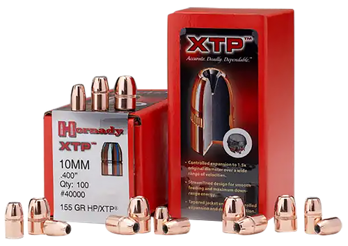 Hornady 40040 XTP  10mm Auto .400 180 gr Hollow Point 100 Per Box/ 15 Case