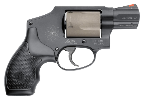 Smith & Wesson 103061 Model 340 Personal Defense 357 Mag 5 Shot 1.88" Black Stainless Steel Barrel, Titanium  Cylinder, Black Scandium Alloy J-Frame, Black Polymer Grip, No Internal Lock