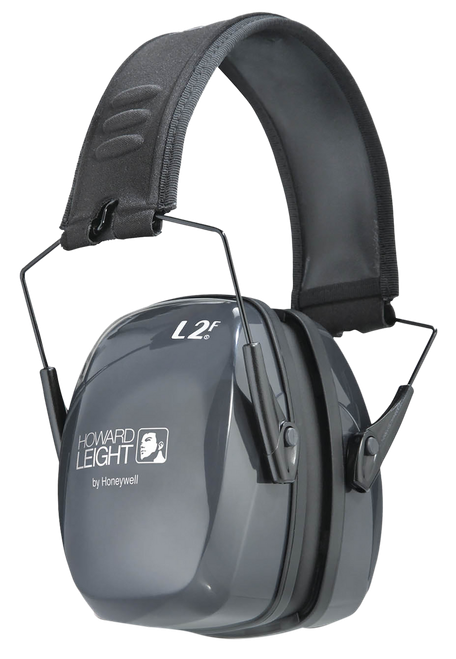 Howard Leight R01525 Leightning L2F Slim Passive Muff 27 dB Over the Head Gray/Black Adult