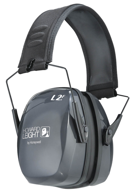 Howard Leight R01525 Leightning L2F Slim Passive Muff 27 dB Over the Head Gray/Black Adult