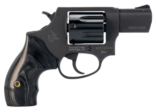 Taurus 2-85623 856  Small 38 Special +P 6 Shot 2" Black Stainless Steel Barrel, Cylinder & Frame, Transfer Bar Safety, Exposed Hammer
