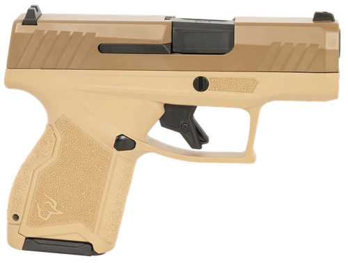 Taurus 1GX4M931ET GX4  Micro-Compact 9mm Luger 11+1 3.06" Black Barrel, Tan Cerakote Serrated Slide, Coyote Tan Stainless Steel Frame