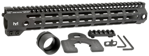Midwest Industries MIG4M13375 Tactical G4M Handguard AR-15 Black Hardcoat Anodized Black 13.3" 6061-T6 Aluminum M-LOK