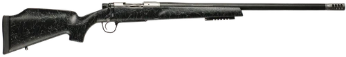 Christensen Arms 8011002100 Traverse  338 Lapua Mag 3+1 27" Threaded Barrel, Natural Stainless, Black with Gray Webbing Stock