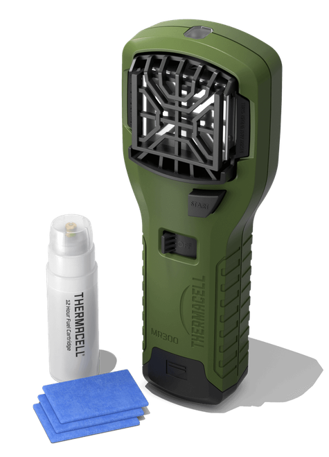 Thermacell MR300G MR300 Portable Repeller Olive Effective 15 ft Odorless Scent Repels Mosquito Effective Up to 12 hrs