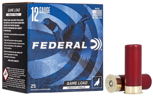 Federal H1255 Game-Shok Heavy Field 12Gauge 2.75" 1 1/4oz 5Shot 25 Per Box/10 Case