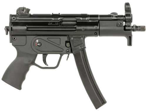 Century Arms HG6035ALN AP5 P CORE 9mm Luger 30+1 5.75" Threaded Barrel, Black, Stamped Metal Rec, Fixed Front/Drum Rear Sights, Includes Sling (1 Mag)