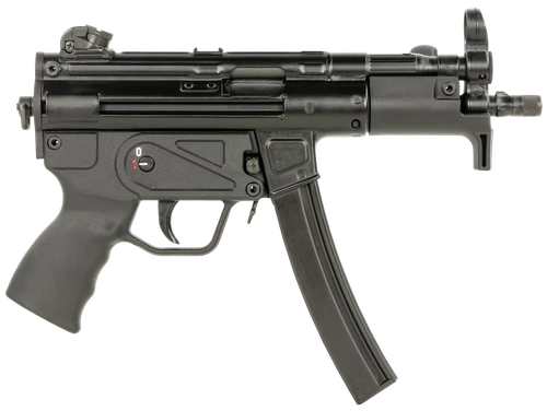 Century Arms HG6035ALN AP5 P CORE 9mm Luger 30+1 5.75" Threaded Barrel, Black, Stamped Metal Rec, Fixed Front/Drum Rear Sights, Includes Sling (1 Mag)