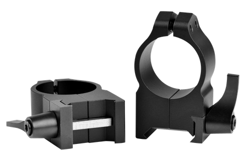 Warne 202LM Vertical Rings Maxima Matte Black 1" High Quick Detach 0 MOA