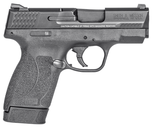 Smith & Wesson 14659 M&P M2.0  Shield Compact Slim Frame .45 ACP 7+1 3.30" Black Armornite Barrel, Black Armornite Stainless Steel Serrated Slide, Black Polymer Frame & Textured Grip, No Manual Safety