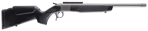 CVA CR4440S Scout Takedown 360 Buckhammer 1rd 22" Stainless Fluted Threaded Barrel, Stainless Steel Receiver w/Picatinny Rail, Adj Comb & LOP Black Synthetic Stock