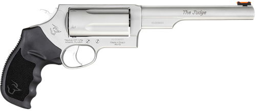 Taurus 2441069MAG Judge Magnum Compact Frame 45 Colt (Long Colt)/410 Gauge 5rd 6.50" Matte Stainless Steel Barrel, Cylinder & Frame, Black Ribber Grip, Transfer Bar Safety, Exposed Hammer